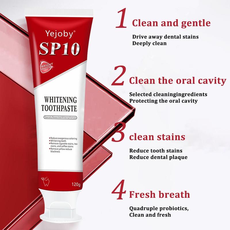 [Only $10.99!!!] Sp10 Probiotic Toothpaste,Sp-10 Ultra Whitening Toothpaste,Probiotics Bright White Toothpaste,Sp-10 Probiotic Toothpaste,Sp10 Toothpaste,Fresh Breath,Deep Cleaning Care Toothpaste oral health niacinamide toothpaste