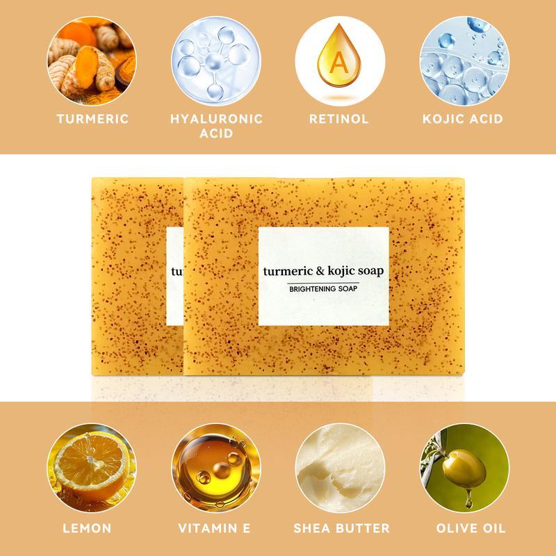 Lemon Turmeric & Kojic Acid Brighetning Soap, Dark Spot Remover Kojic Acid Soap Body Care Comfort Body Care Comfort