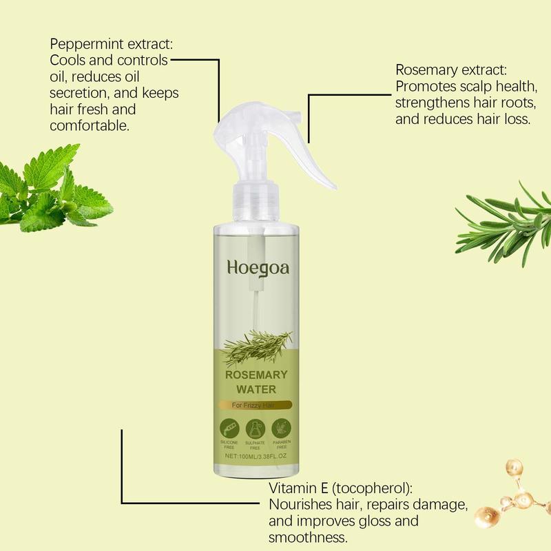 Rosemary Hair Care Spray, Nourishing & Moisturizing Hair Care Spray, Hair Care & Styling Product for Women & Men