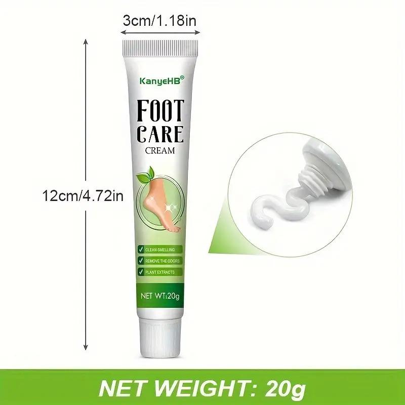 1pc Foot Deodorant Cream - Intense Odor Eliminator with Deep-Cleansing Formula, Long-Lasting Sweat Protection, Keeps Feet Fresh All Day Gentle