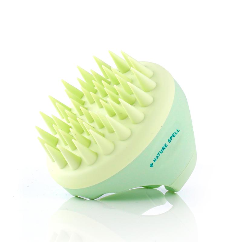 Nature Spell Scalp Massager - Gentle Silicone Scalp Massager for Healthy Growth and Shine - Hair Oil Applicator