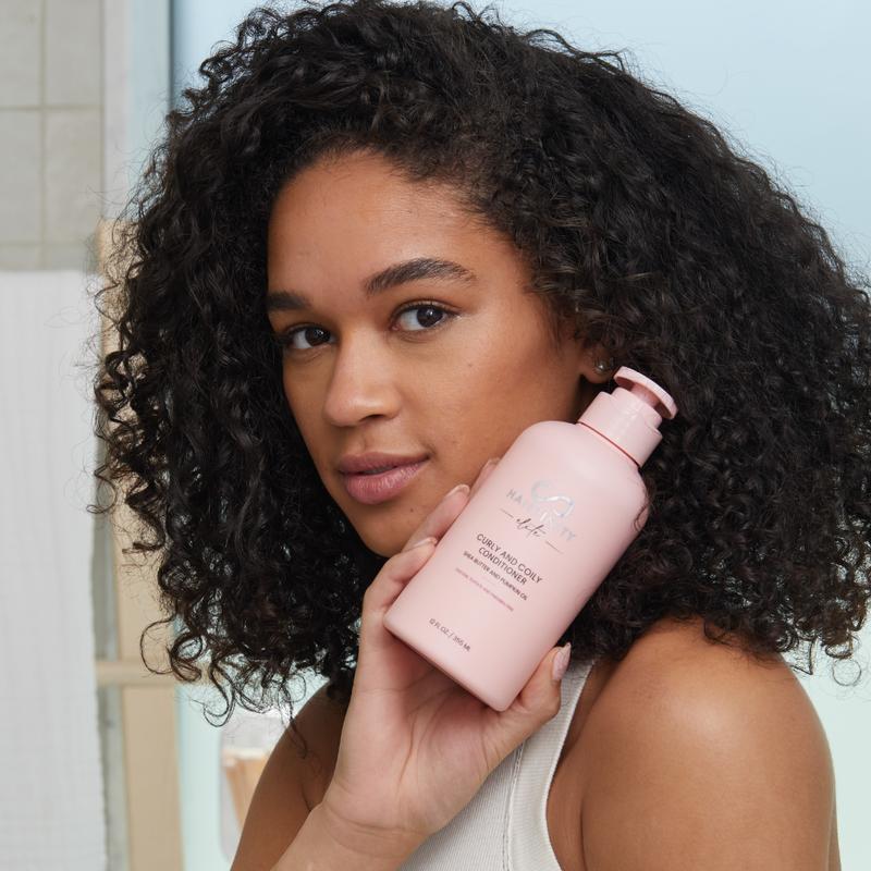 Curly and Coily Conditioner with Shea Butter and Pumpkin Oil - Customizable Formula for Ultimate Hair Health & Frizz Control