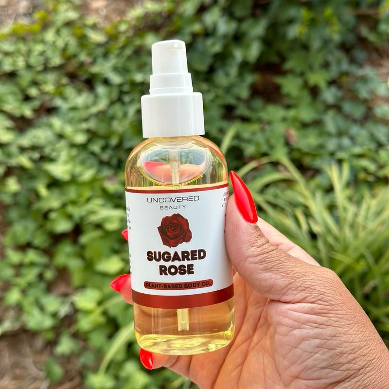 Sugared Rose Body Oil - Shimmer or No Shimmer Body Care Luxury