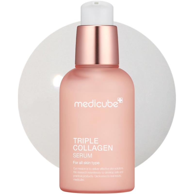 Medicube Triple Collagen Serum 1.85 fl.oz - Nourish dull skin with Triple Collagen Complex - A lightweight serum with Niacinamide and Hyaluronic Acid