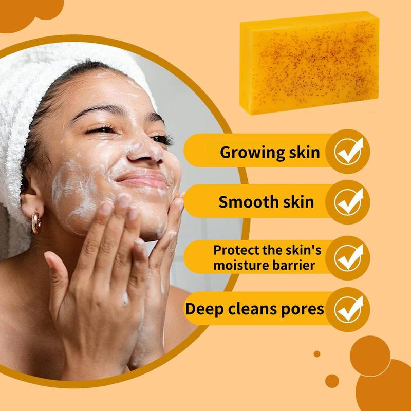 Lemon Turmeric & Kojic Acid Soap Bar, 20pcs set Moisturizing Gentle Kojic Acid Soap Bar Set with Soap Saver Bags, Daily Skin Cleanser Sets for Acne-prone Skin