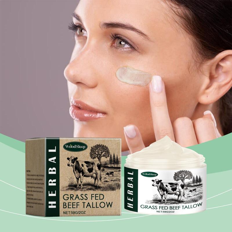 Wild Yam Cream & Grass Fed Beef Tallow Care Kit, Moisturizing Skin Care Cream, Hydrating Nourishing Face Care Cream for Women & Men