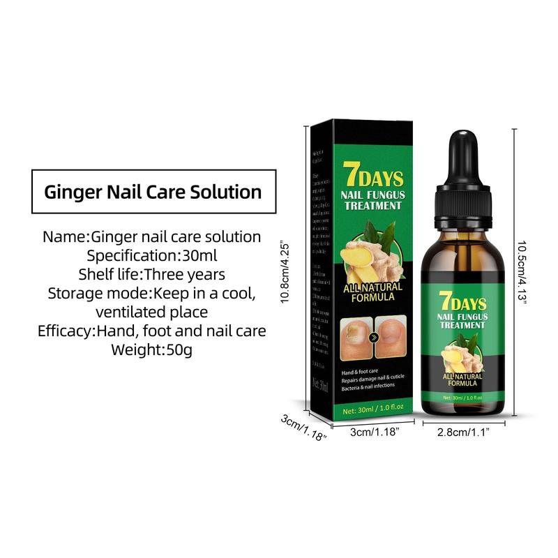 3pcs Ginger Nail Treatment for Daily Care & Manicure, Antibacterial Formula, Nail Support & Manicure Essential