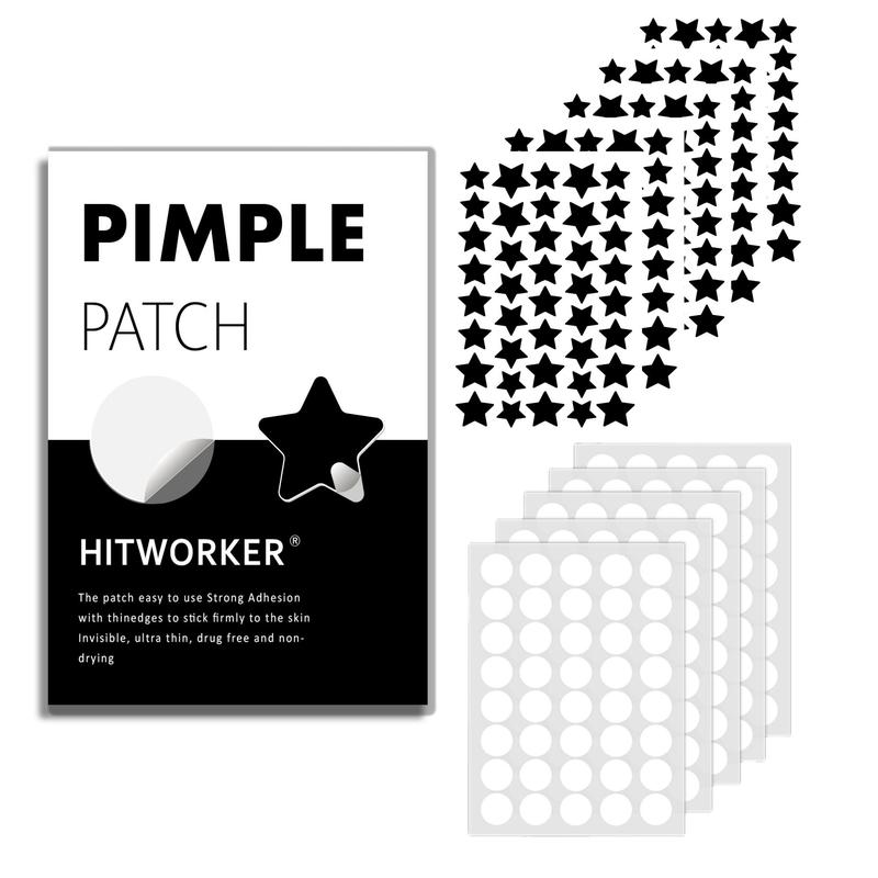 Star & Round Shaped Acne Patch, 400pcs box Hydrocolloid Acne Patch, Fragrance-free Skin Care Product for All Skin Types, Skin Care Products for Women & Men