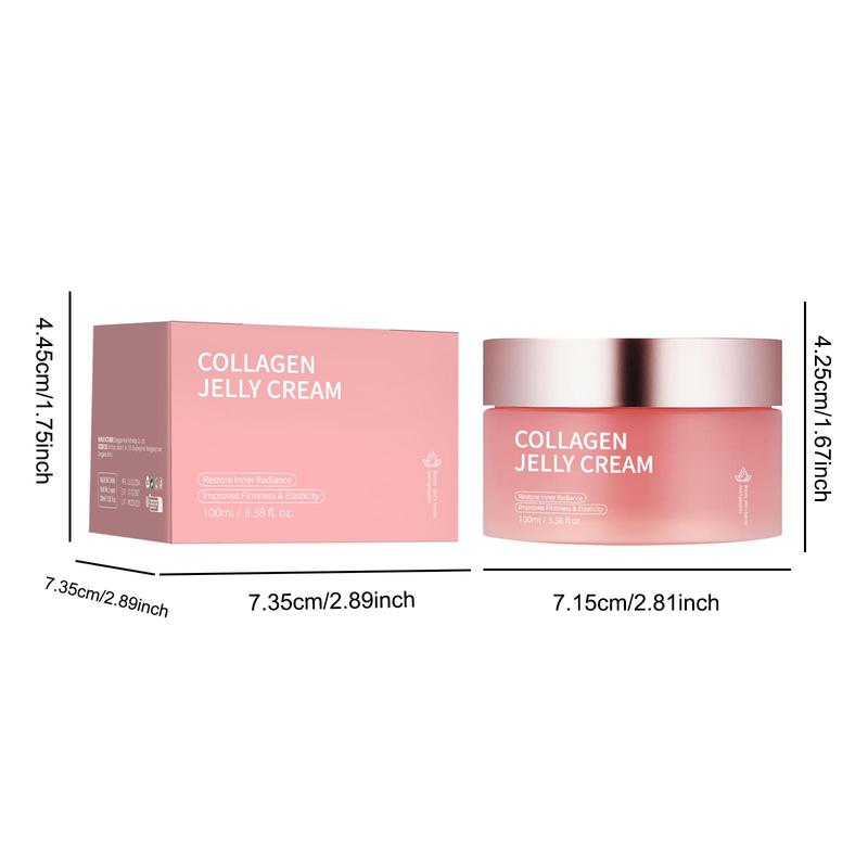 Collagen Jelly Cream for Face Care, Moisturizing & Nourishing Facial Skin Care Cream, Hydrating Skin Care Product for Women & Men, Christmas Gift