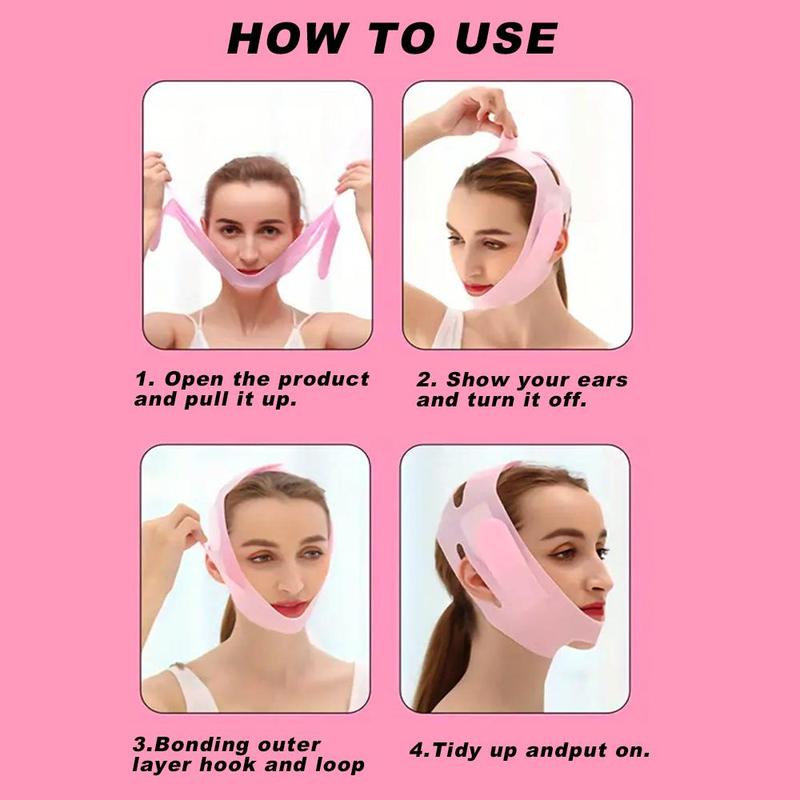 Silicone V Shape Lift Mask, Reusable Mask, Instant Face Lift, Cheeks, Chin & Neck Firming, Facial Care Gift for Women, Face Sculptor