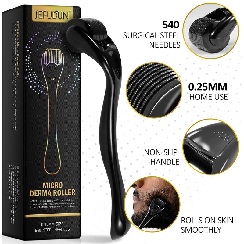 Minoxidil Hair Spray & Microneedle Roller Kit, 2 Counts set Moisturizing Hair Care Spray For Making Thin Hair Look Thicker