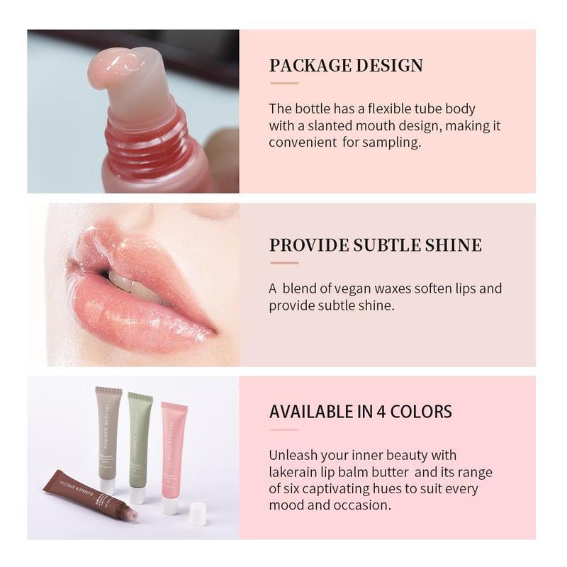 Hydrating Tinted Lip Balm, Summer Gifts, Butter Moisturizing Lipstick, Lip Tint Lip Stain Anti-cracking Lip Care Product for Women & Girls, Lip Products