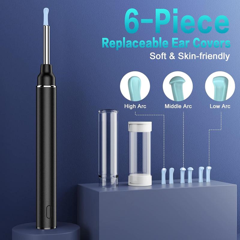 Ear Wax Removal, Ear Cleaner with 1920P HD Camera and Light with 8 Pcs, Earwax Remover for iPhone, iPad, Android Phones