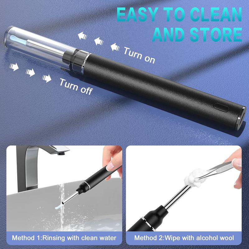 Ear Wax Removal, Ear Cleaner with 1920P HD Camera and Light with 8 Pcs, Earwax Remover for iPhone, iPad, Android Phones