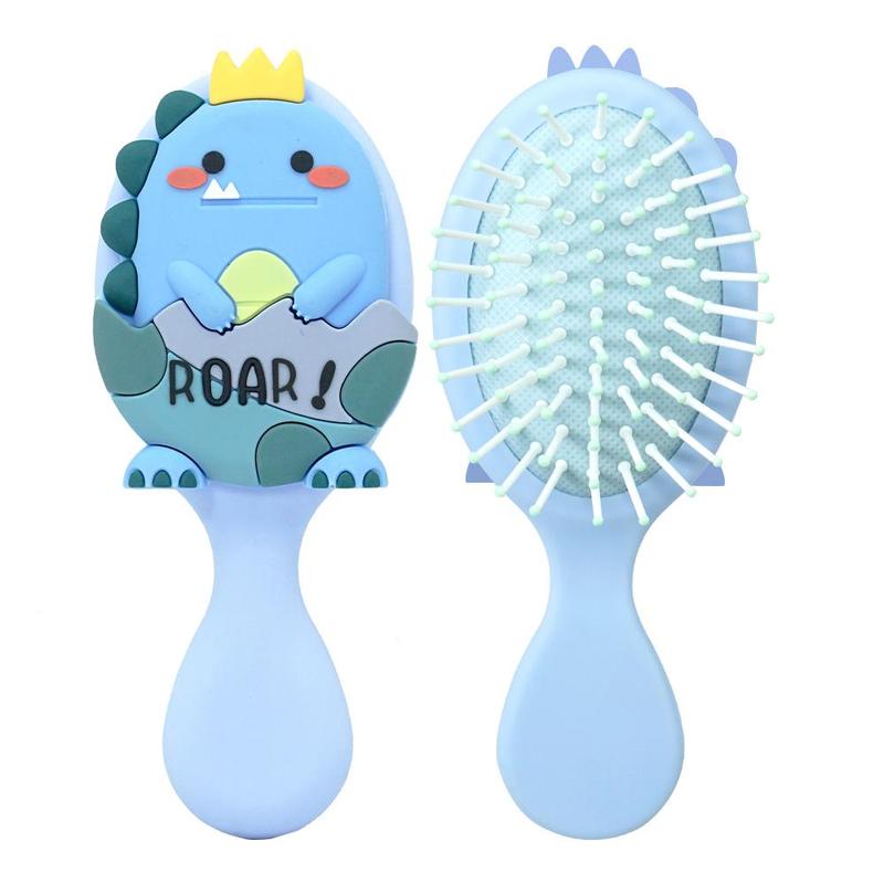 Cartoon Dinosaur Hair Comb, 1 Count Cute Detangling Brush, Heatless Haircare & Styling Tools for Kids, Christmas Gift