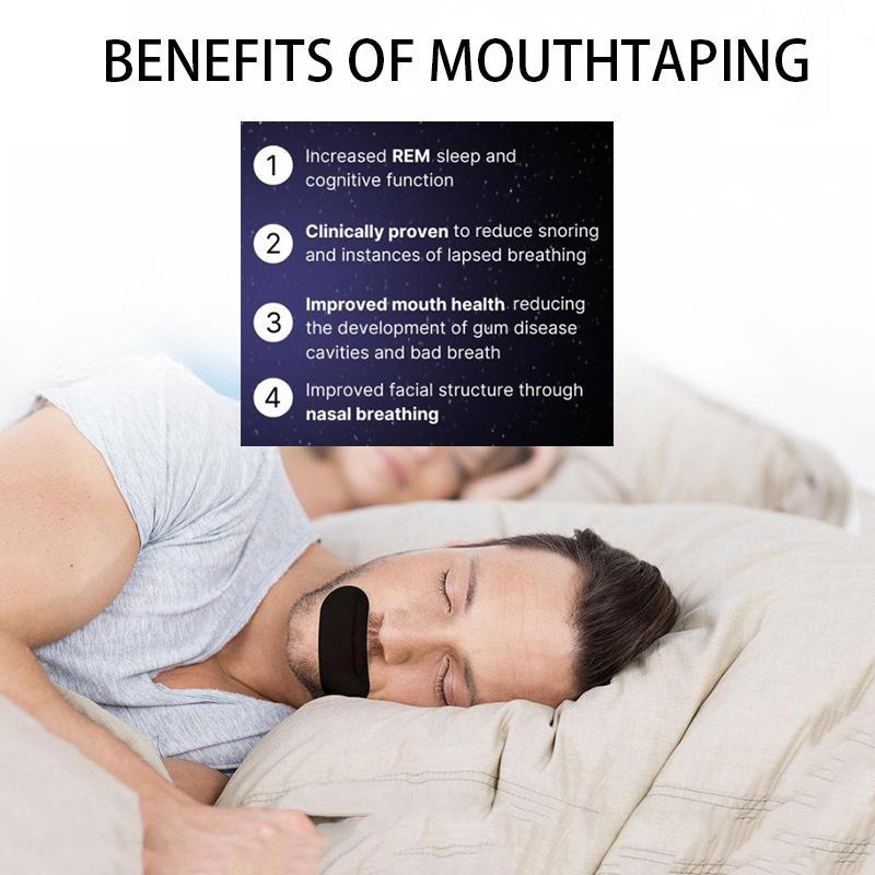 30  Strips Mouth Tape  for Snore Prevention, Improved Respiratory Efficiency & Restful, Comfortable Sleep