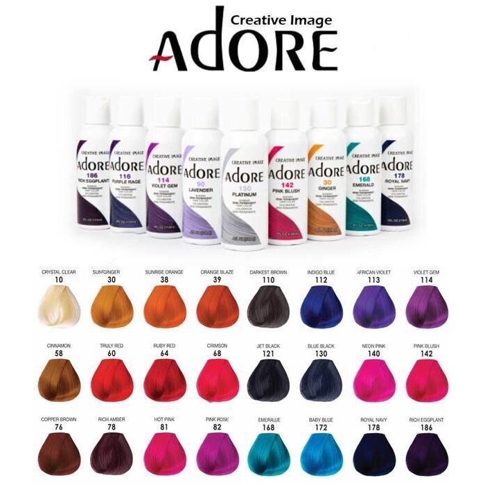 Adore Semi Permanent Hair Color  4 Fl Oz