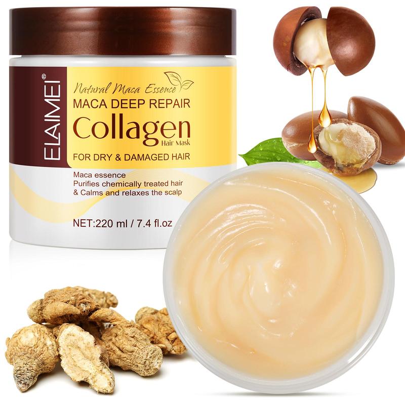 Collagen Hair Mask, Deep Moisturizing Hair Mask, Hair Care & Styling Product for Women & Men, Suitable for All Hair Types