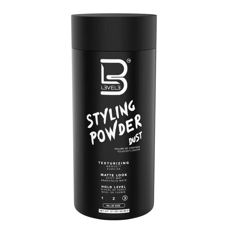 L3 Level 3 Styling Powder 60 Gm - Natural Look Mens Powder - Easy to Apply with No Oil or Greasy Residue Hair Care Matte Comfort Scent