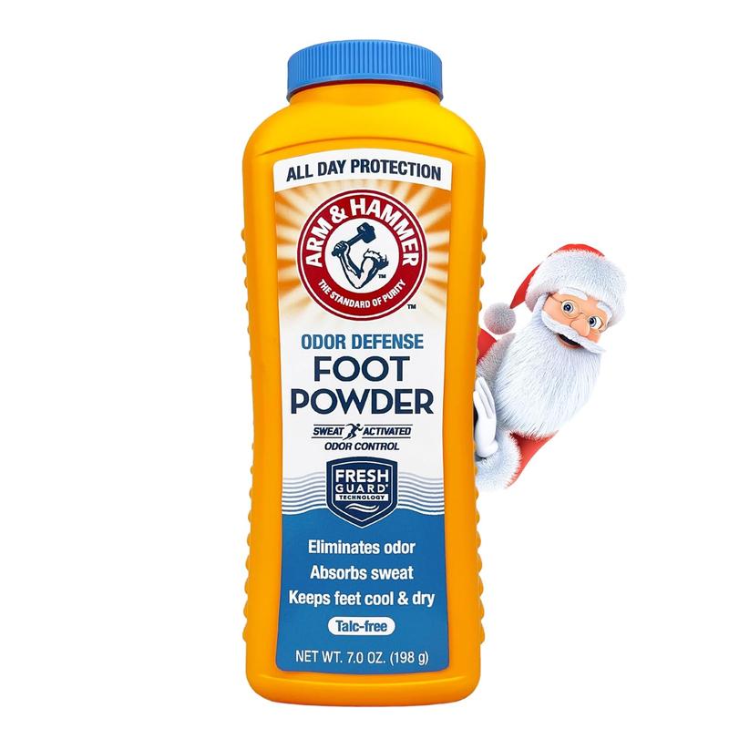 Arm & Hammer Foot Powder for Shoes & Feet, Talc-Free Odor & Moisture Control for Men & Women, 7 oz (1 Pack)