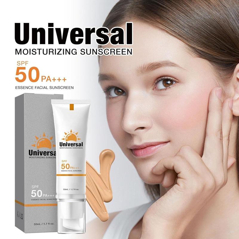 Universal Tinted Moisturizer Sun Care Cream, 2 Boxes Refreshing Sun Block Cream, Non-sticky Sun Light Protection Cream, Sun Care Product for Face