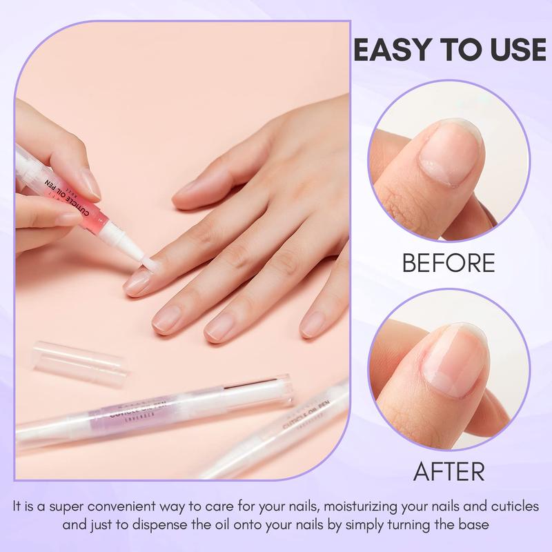 [FREE MOISTURE] Makartt 3Pcs Cuticle Organic Nail Growth Oil Pen Set for Moisturizing and Strengthening,Nail Cuticle Revitalizer Oil 5ML Nail Repair Oil Cuticle Softener Nail Moisturizer Cuticle Care Kit for Acrylic Nail Oil For Manicure w Vitamin E