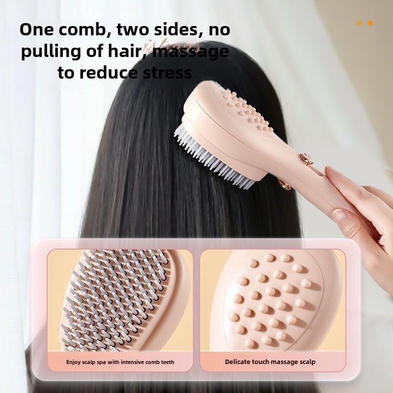 Retractable Comb, Magic Massage Comb, Scalp & Flyaway Hair Cleaning Comb, Anti-static, Hair-friendly, Scalp Volumizing, Portable for Home Use.