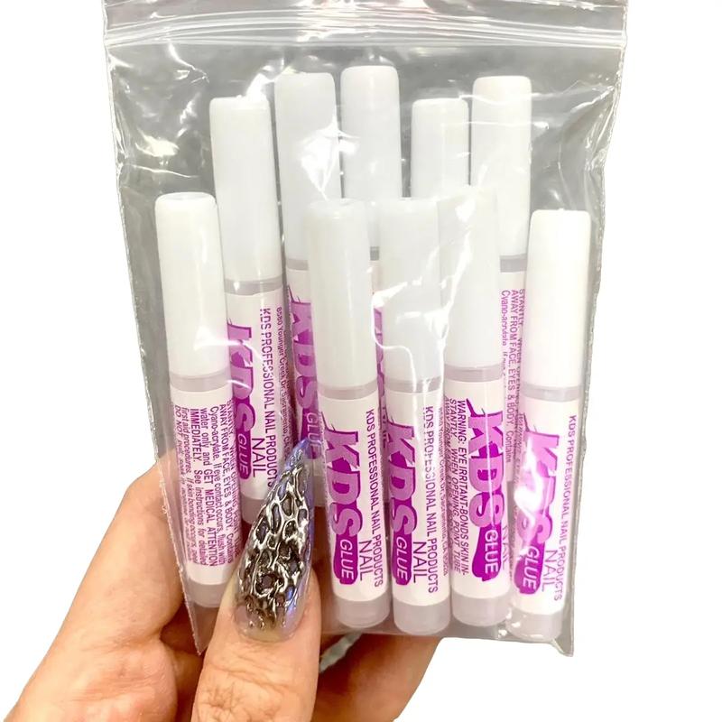 10pcs Glue KDS for nail tips Adhesive Super Bond for Acrylic Nails Tips - 0.07 oz for Each Glue