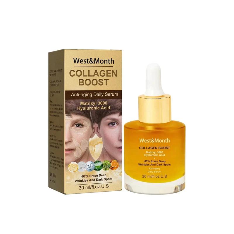 Facial Collagen Serum Anti Wrinkle Fade Fine Lines Anti Ageing Rejuvenate Your Face Whitening Moisturising Face Cosmetics 30ml