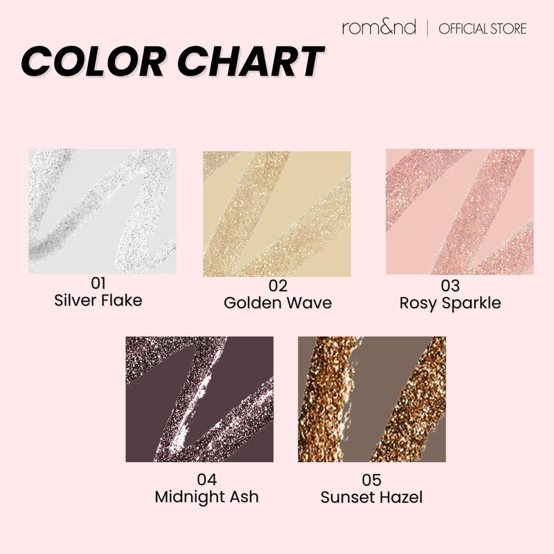 [rom&nd Official Shop] rom&nd Twinkle Pen Liner 12g, Sparkling Daily Glitter, easy application, Eyeliner Lipliner Makeup Cosmetic