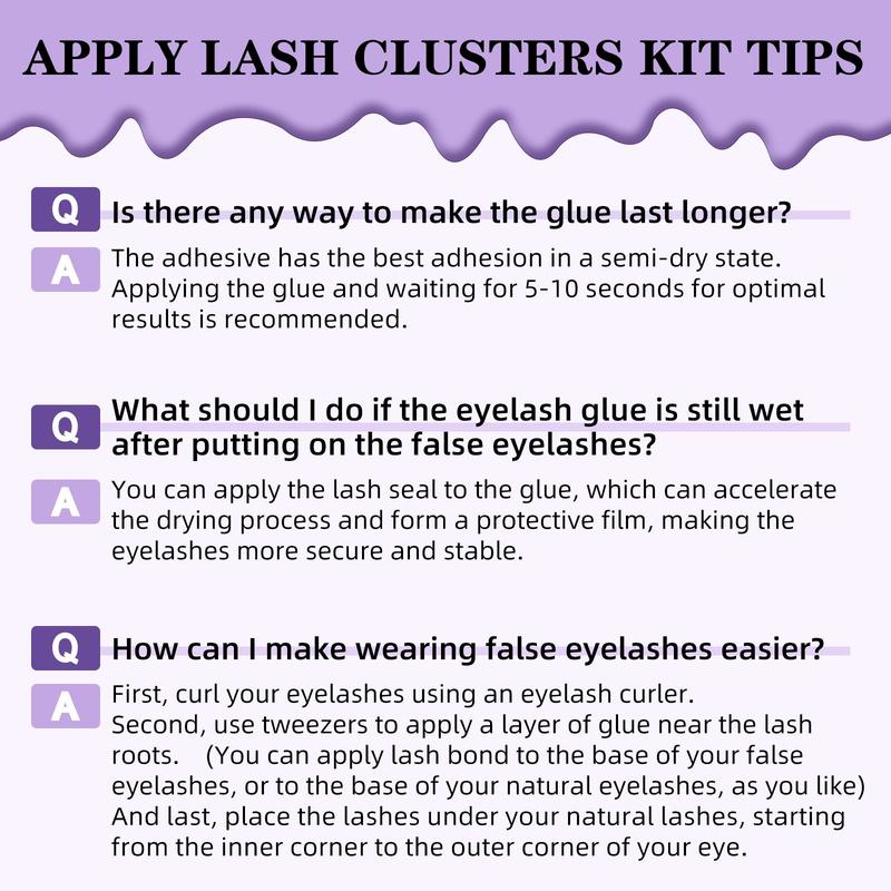 DIY Lash Clusters Kit, 156pcs B19 Eyelash Extension Kit, Waterproof Lash Clusters Extension 8-18mm Cluster with Lash Bond and Seal, Glue Remover, Christmas Lash Applicator Tool At Home