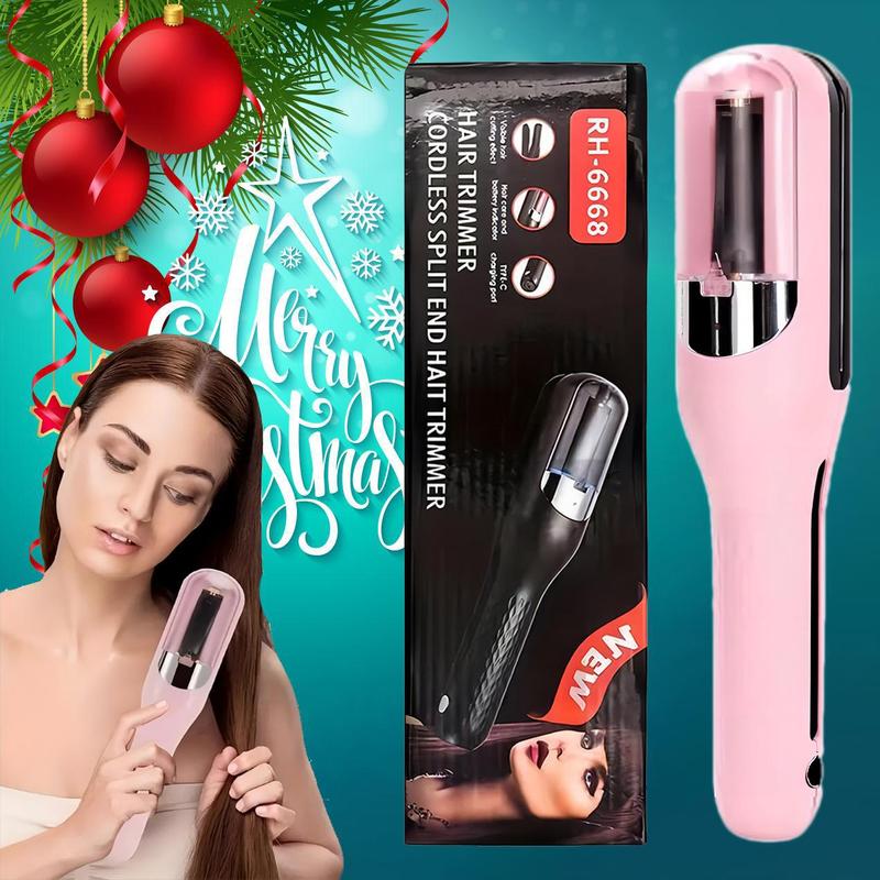 Cordless Split End Hair Trimmer, 1 Set 2-in-1 Multifunctional Automatic Hair Clipper with Clip & Cleaning Brush & Charging Cable, Hair Cutter for Men & Women, Thanksgiving Gift, Christmas Gift, Winter Gift Set