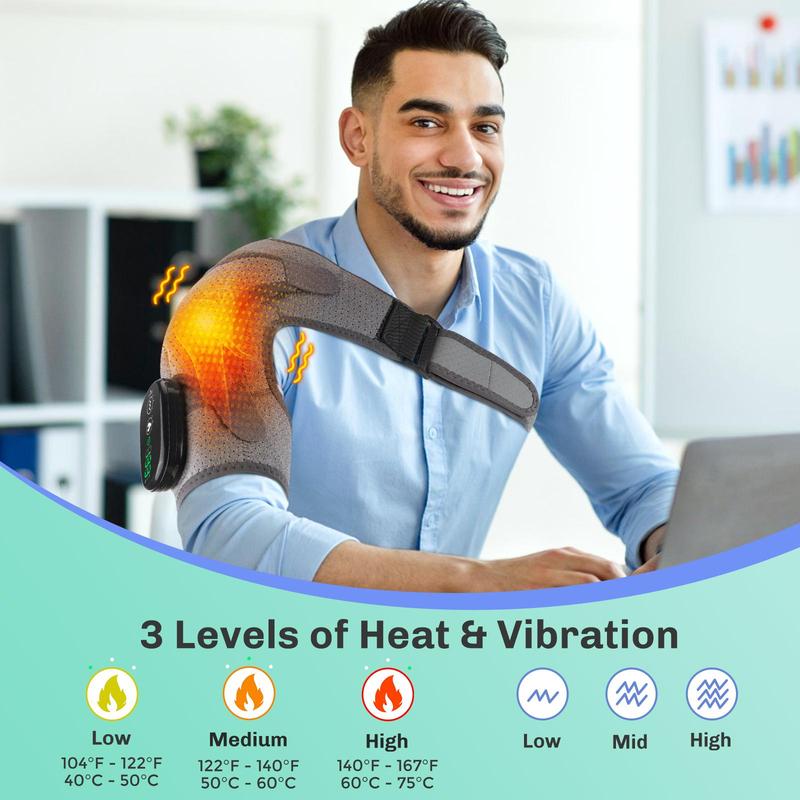 Electric Shoulder, Heating Vibration Massager, Shoulder Massager for Back & Neck, Back Massager, Fascia Release for Neck and Shoulder nektek  leg