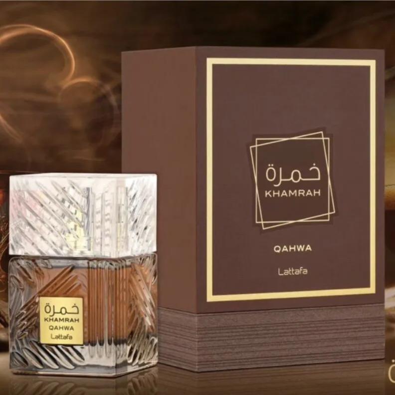 Khamrah Qahwa by Lattafa Eau de Parfum Spray, 3.4 Ounce Perfume Spray