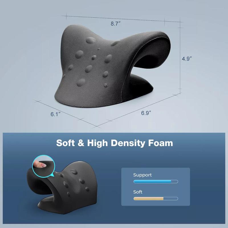 Neck Shoulder Relaxer Massage Rest Pillow for Cervical Spine Health Comfort Adjustable Body Care Daily