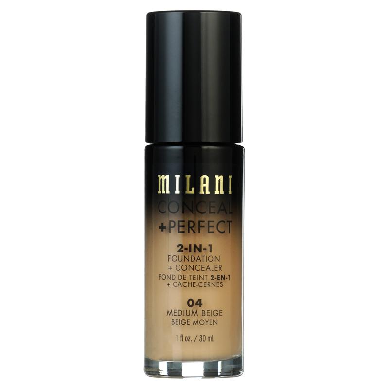 Milani Conceal + Perfect 2-in-1 Foundation + Concealer, Warm Beige for Comfortable Makeup