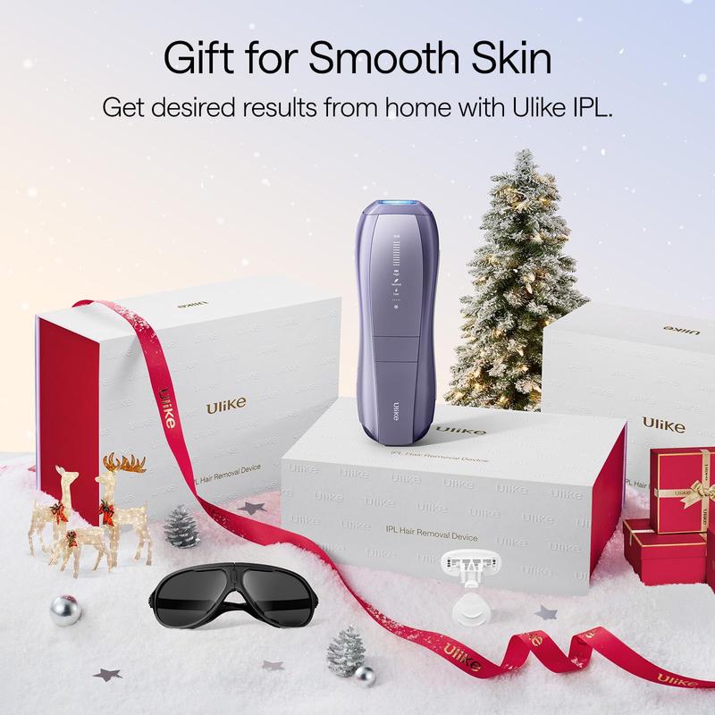 Ulike Laser Hair Removal, Air 10 IPL Hair Removal for Women and Men, 65°F Ice-Cooling Contact, Dual Lights, Skin Sensor & SHR Mode* for Nearly Painless, Effective & Long-Lasting Hair Removal from Home