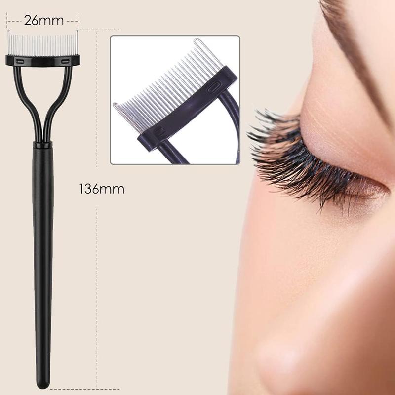 9-in-1 Eyebrow Kit with Eyebrow Razors, Facial Trimmer, Eyelash Comb, Angled Brush, Grooming Tools, and Tweezers for Women