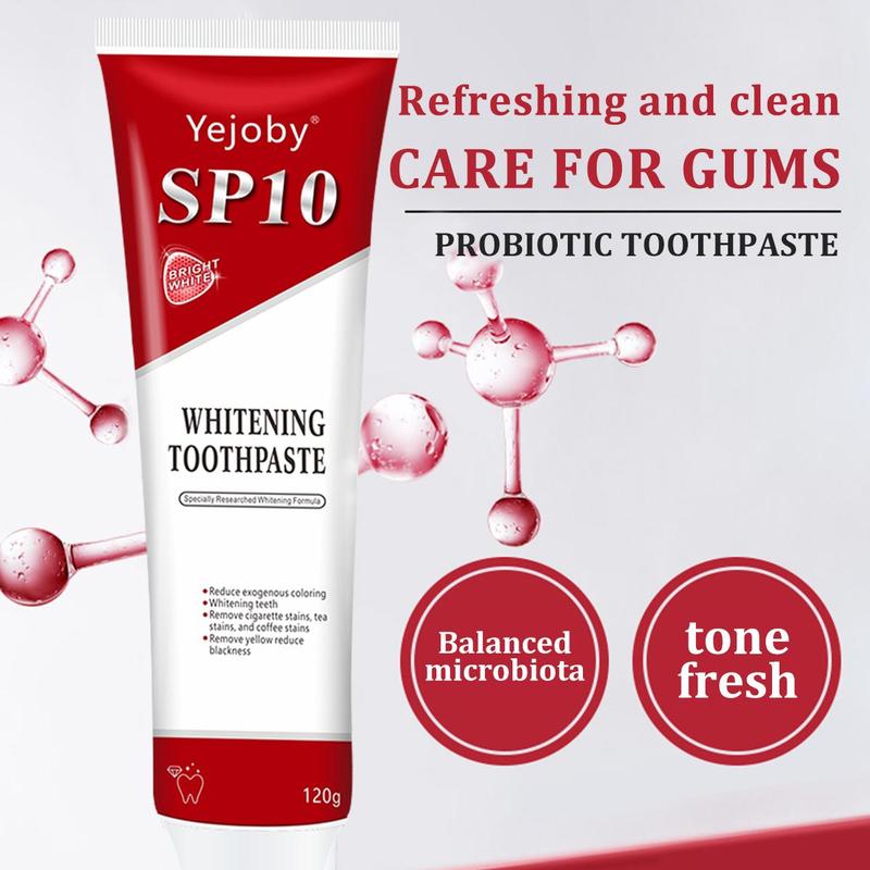 [+5$Get 2Pcs] Sp10 Probiotic Toothpaste,Sp-10 Ultra Whitening Toothpaste,Probiotics Bright White Toothpaste,Sp-10 Probiotic Toothpaste,Sp10 Toothpaste,Fresh Breath,Deep Cleaning Care Toothpaste oral health niacinamide toothpaste