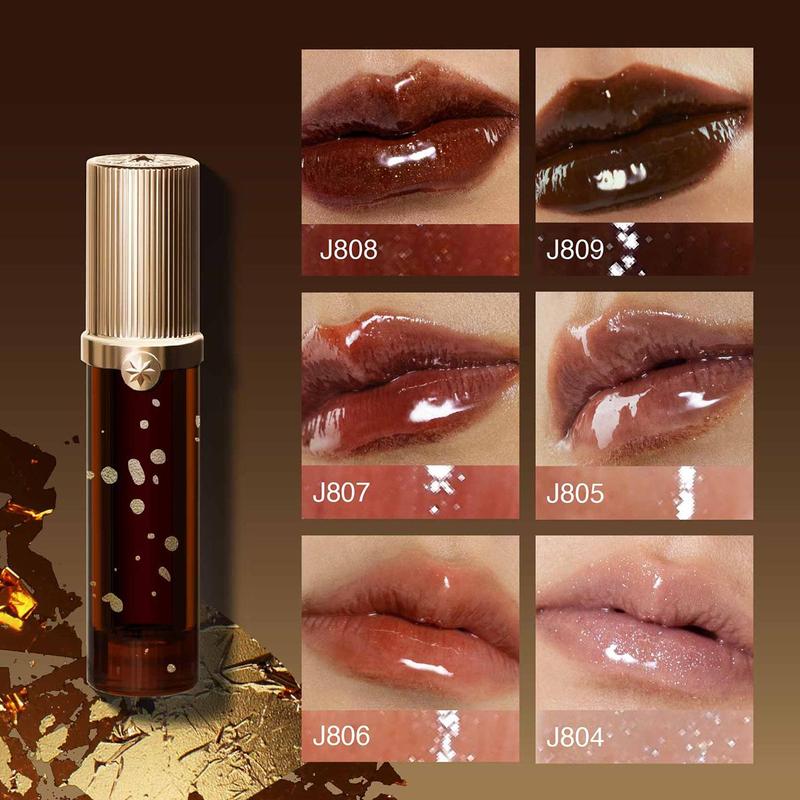 Long-lasting Lip Gloss, Glossy Moisturizing Lip Glaze Stick, Plumping Lip Oil Lip Stick for All Occasions Makeup, Girls and Women, Christmas Gift