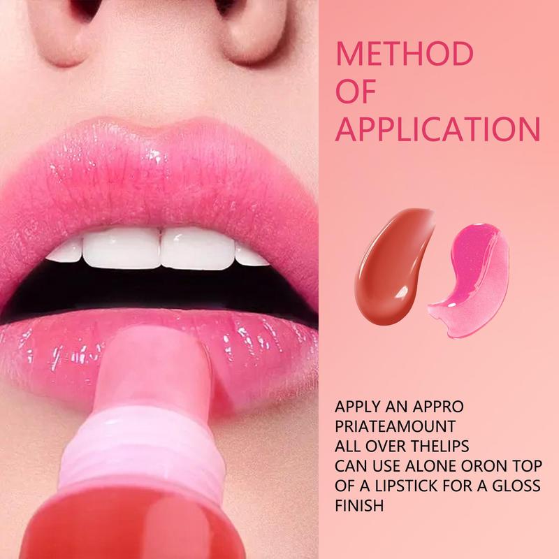 Long-lasting Moisturizing Lip Gloss, Glossy Lip Glaze Stick, Smudge-Proof Plumping Lip Tint For All Occasions Makeup, Girls And Women