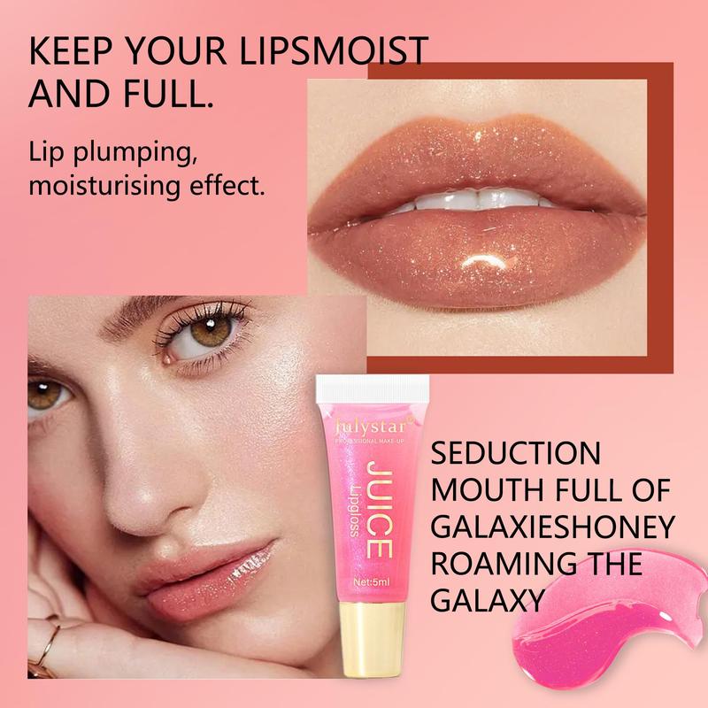 Long-lasting Moisturizing Lip Gloss, Glossy Lip Glaze Stick, Smudge-Proof Plumping Lip Tint For All Occasions Makeup, Girls And Women