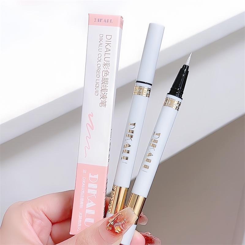 Glitter Liquid Eyeliner, 1 Count Glittering Liquid Eye Liner Pen, Long Lasting Sweat Proof Eyeliner, Eye Brightening Make up Stick, High-gloss Eyeshadow Pen, Highlight Pen