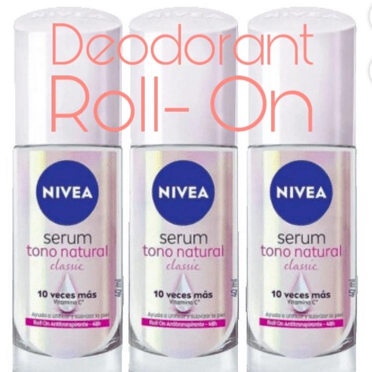 Deodorant Natural Tone Classic Vitamin C Roll On Deodorant Serum 40 ml - 10 times brighter nivea rollon