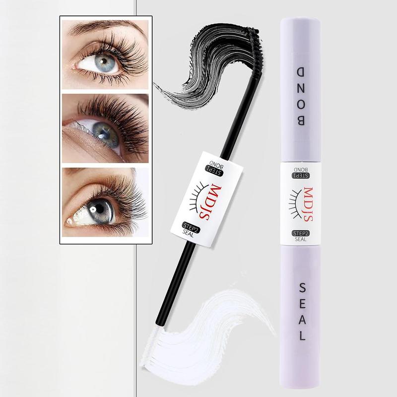 2 in 1 Eyelash Glue, Waterproof Long Lasting Bond and Seal, Double-ended Eyelash Extensions Glue, Professional Makeup Accessories for Women