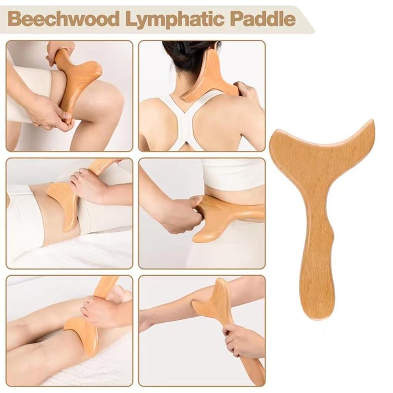 Wooden Massage Tool Set, 6pcs set Manual Body Massage Roller Tool Kit, Easy to Use, Body Sculpting Tools for Arms, Back & Legs Muscle Relaxation, Neck Shoulder Massager