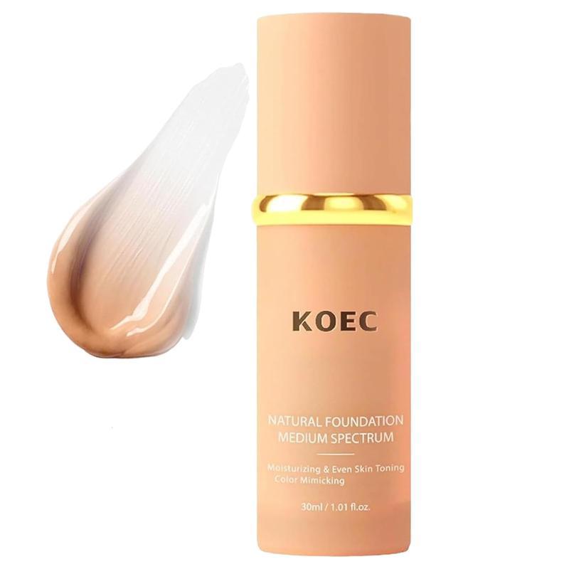 KOEC Foundation 4 in 1 - Medium Spectrum, Bio Foundation 4 in 1 - Light Spectrum, Natural Foundation, Fundacion 4 in 1 Protector Solar Light Spectrum, Color Changing Concealer, Christmas gift