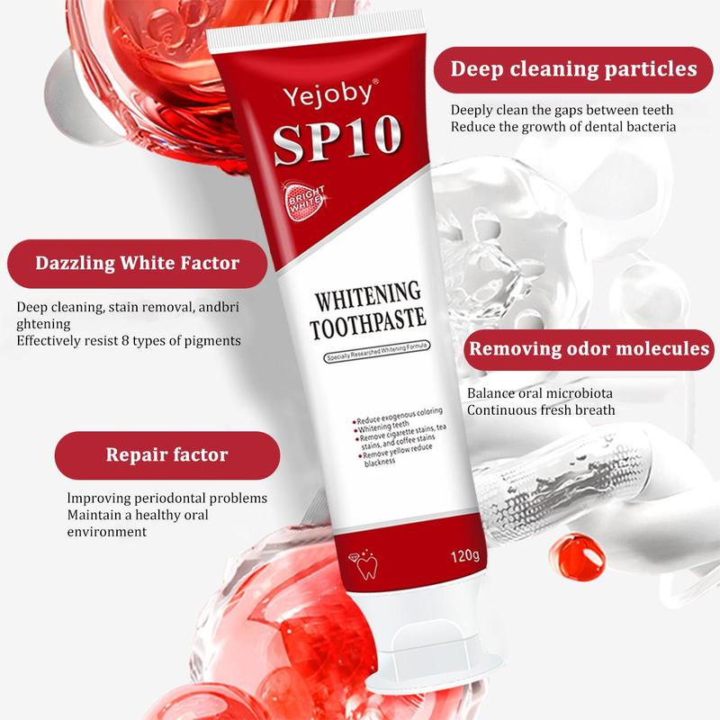 [+5$Get 2Pcs] Sp10 Probiotic Toothpaste,Sp-10 Ultra Whitening Toothpaste,Probiotics Bright White Toothpaste,Sp-10 Probiotic Toothpaste,Sp10 Toothpaste,Fresh Breath,Deep Cleaning Care Toothpaste oral health niacinamide toothpaste