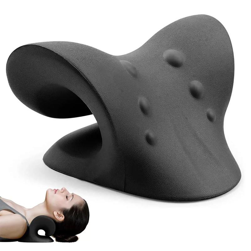 Neck Shoulder Relaxer Massage Rest Pillow for Cervical Spine Health Comfort Adjustable Body Care Daily