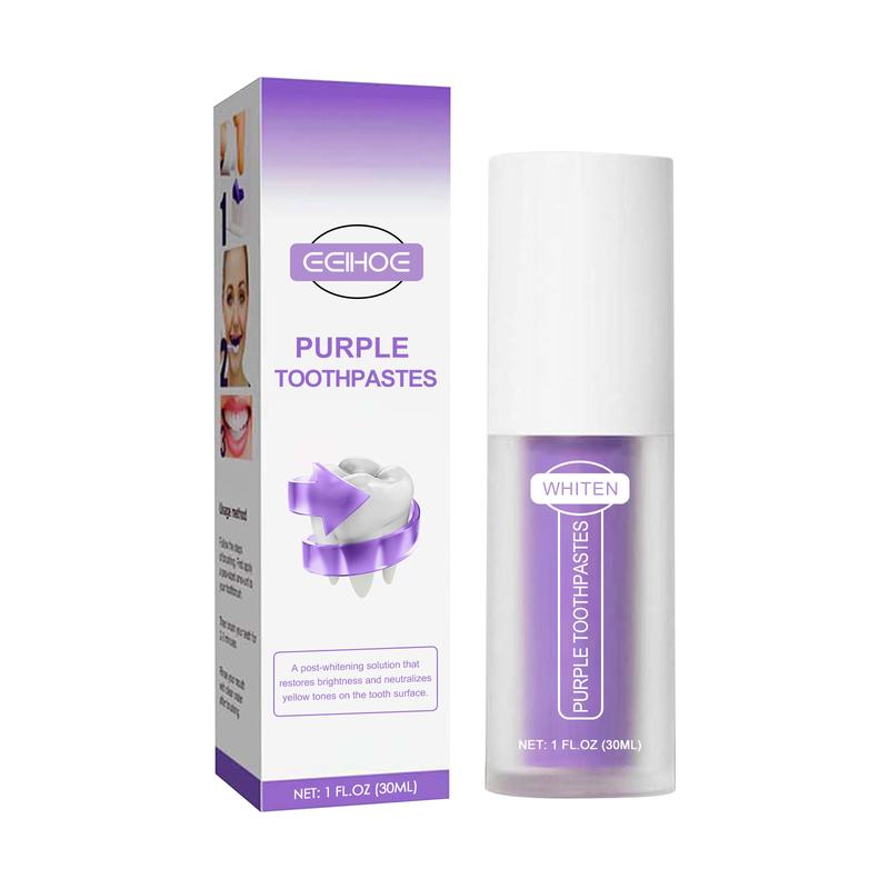 ANV34 purple toothpaste EELHOE repair teeth oral cleaning fresh breath clean oral care